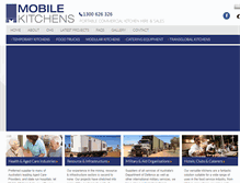 Tablet Screenshot of mobilekitchens.com.au